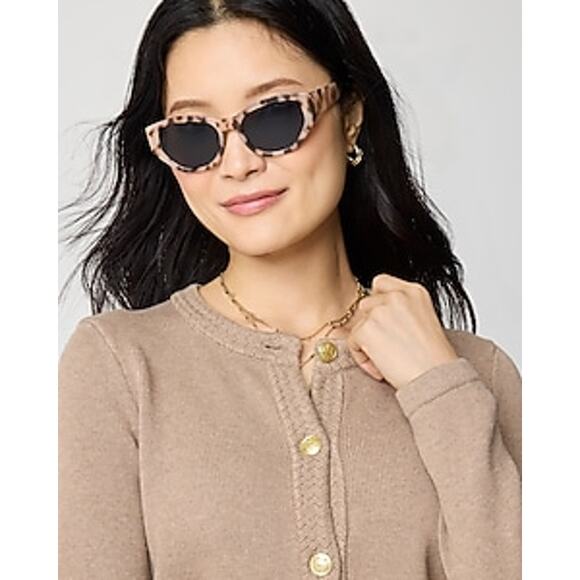 J.Crew Women's Lady Jacket Hthr Mushroom Cotton Cardigan Sweater Size L NWT - Picture 2 of 12